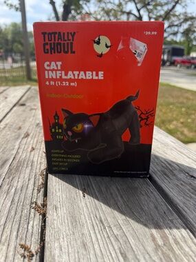 Totally Ghoul BlackCat Inflatable - 4’ Kmart